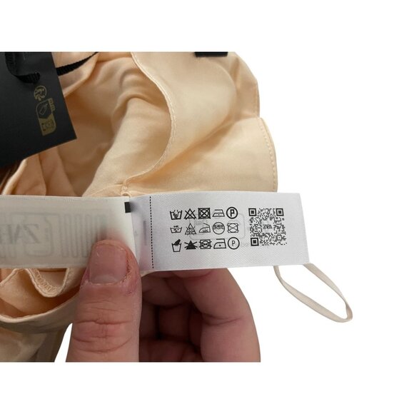 Zara Kate Moss Womens Maxi Skirt S pale pink Satin Blogger Fave 5344/202 NWT - Picture 15 of 16